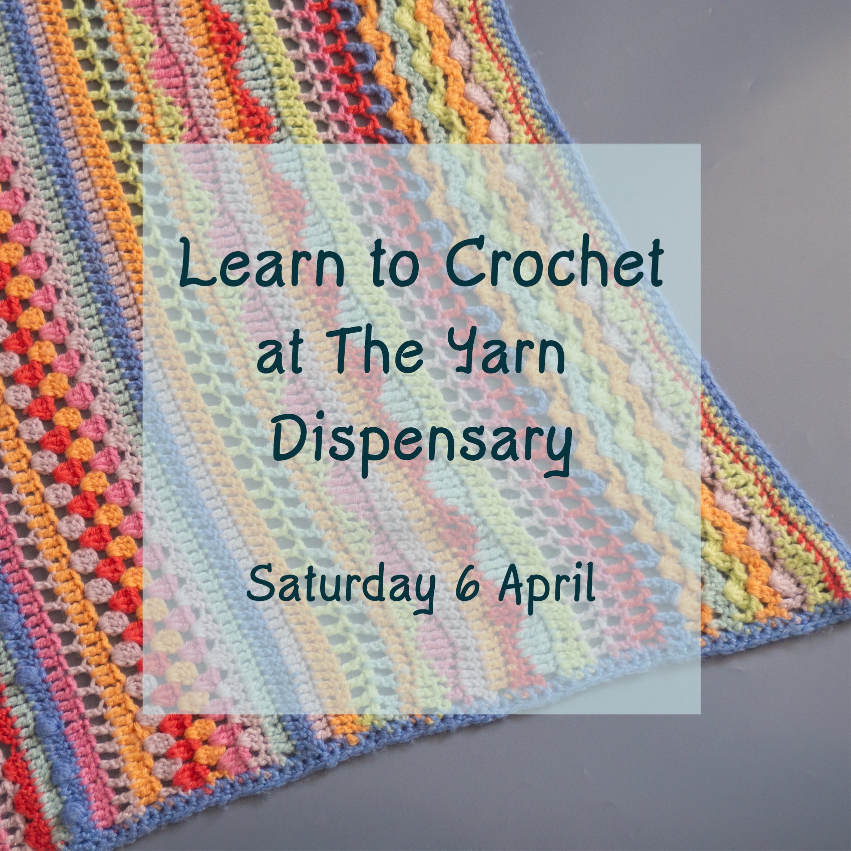 Beginner's Crochet Saturday 6 April, 10am 1pm The Yarn Dispensary